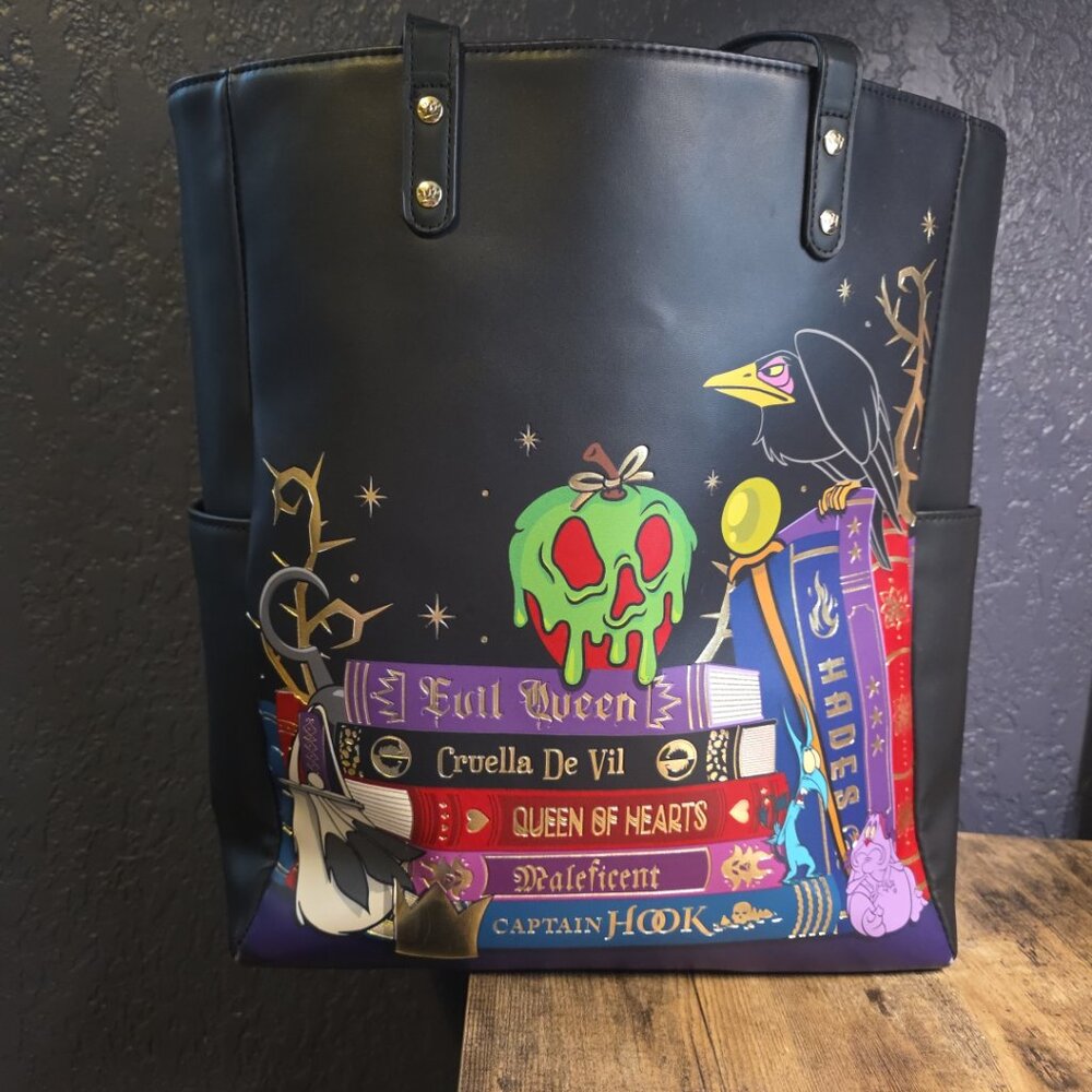 Loungefly Villains Book Tote - BAM Exclusive - HTF